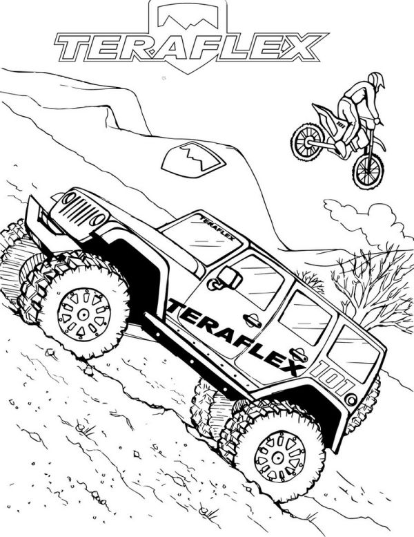 Jeep Off Road Bumpers Coloring Page