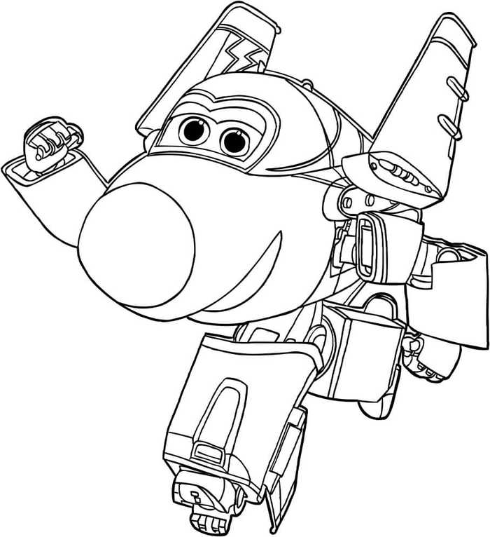 Jerome Super Wings Coloring Pages To Print