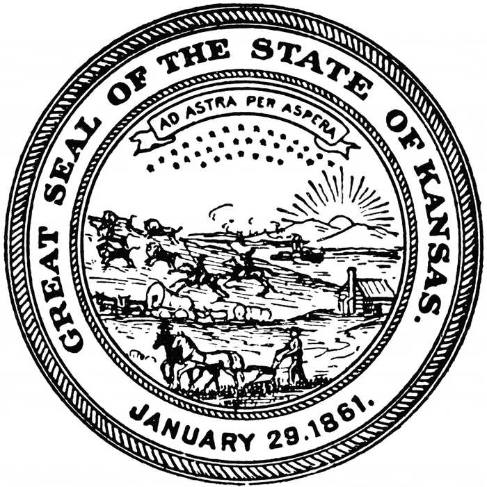 Kansas Seal Coloring Page