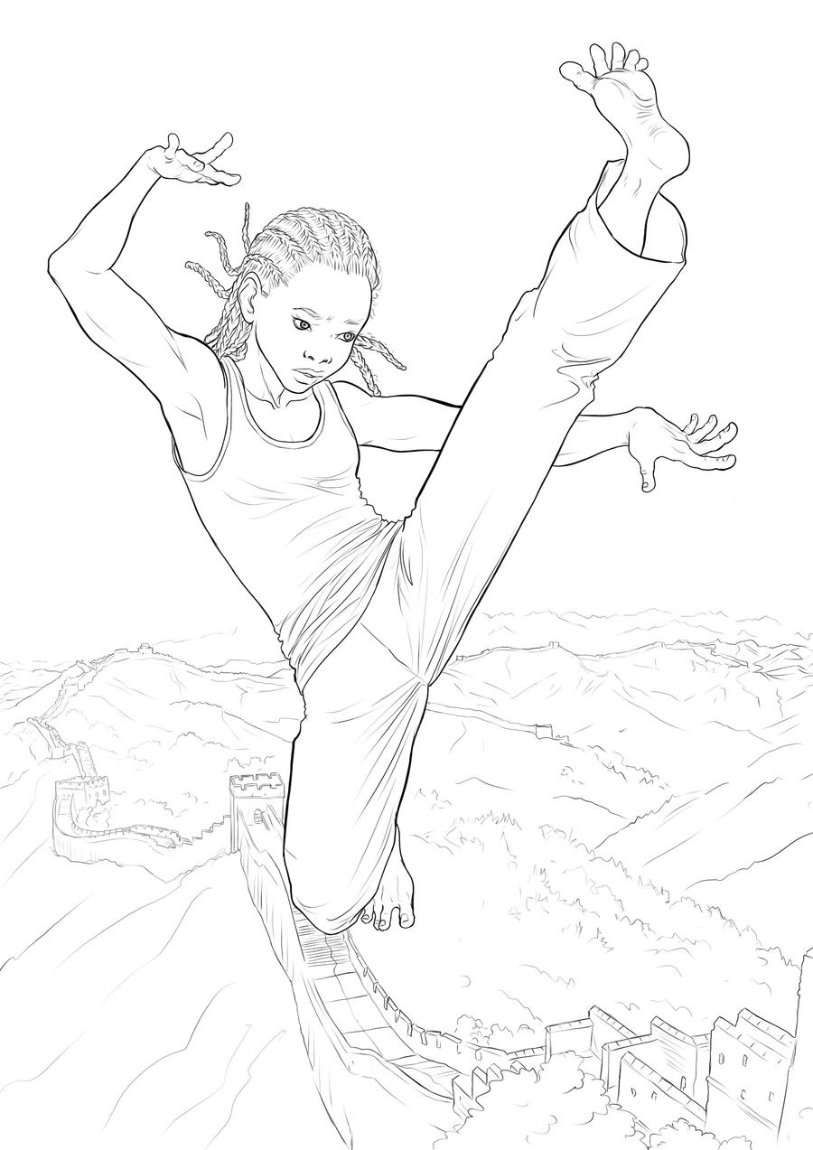 karate kid movie coloring pages