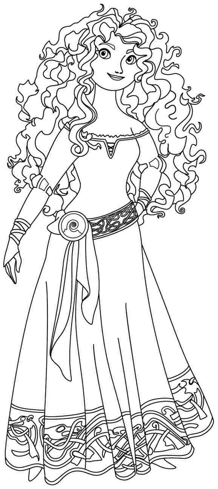 Kids Coloring Pages Merida