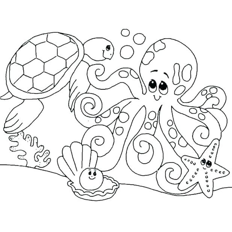 Kids Ocean Coloring Pages