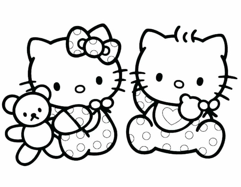 Kitty Cat Coloring Pages For Kids