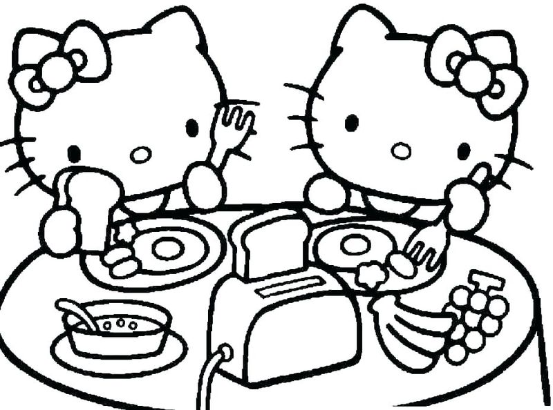 Kitty Printable Coloring Pages