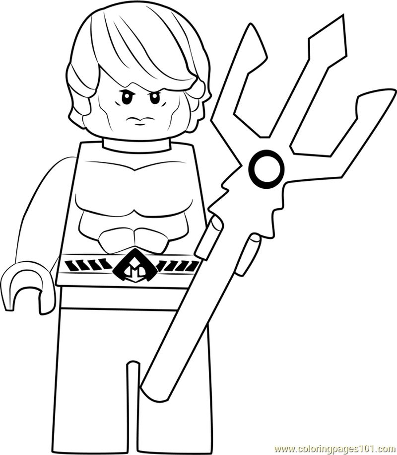 Lego Aquaman coloring page