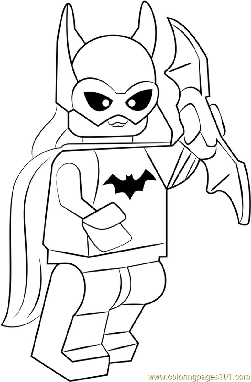 Lego Batgirl coloring page