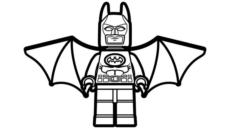 Lego Batman Wings Coloring Page