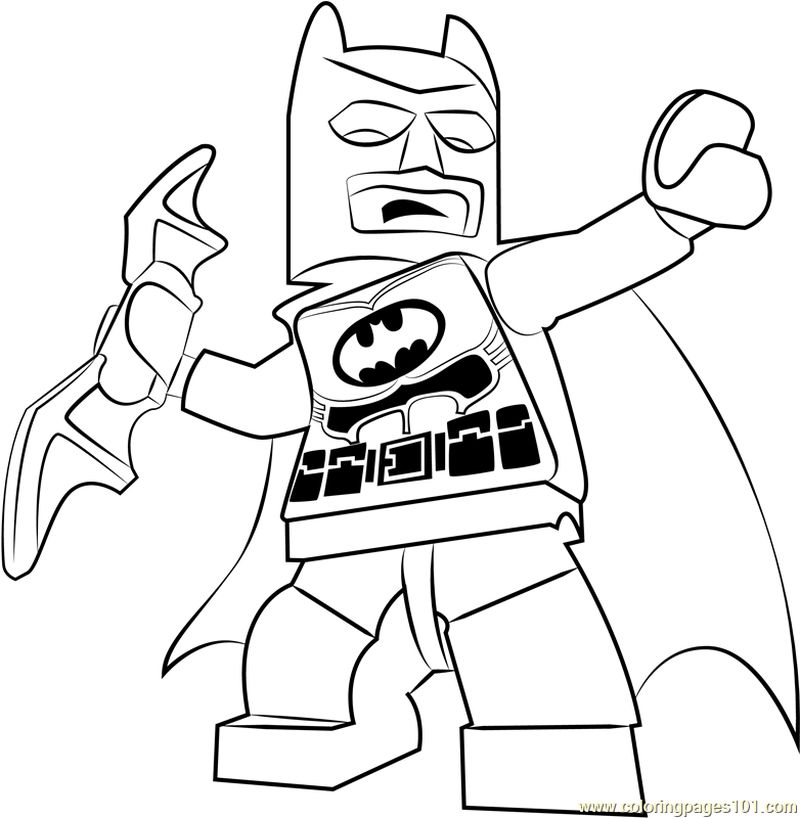 Lego Batman coloring page