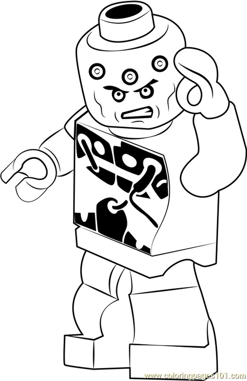 Lego Brainiac coloring page