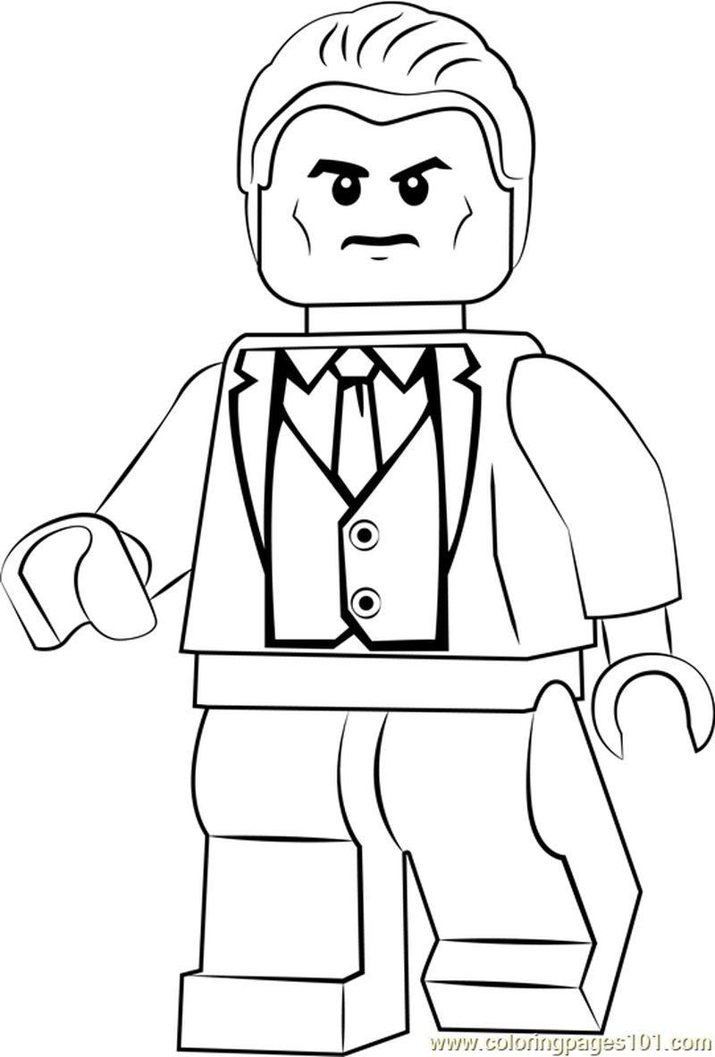 Lego Bruce Wayne coloring page