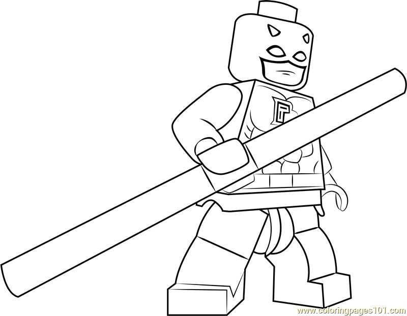 Lego Daredevil coloring page