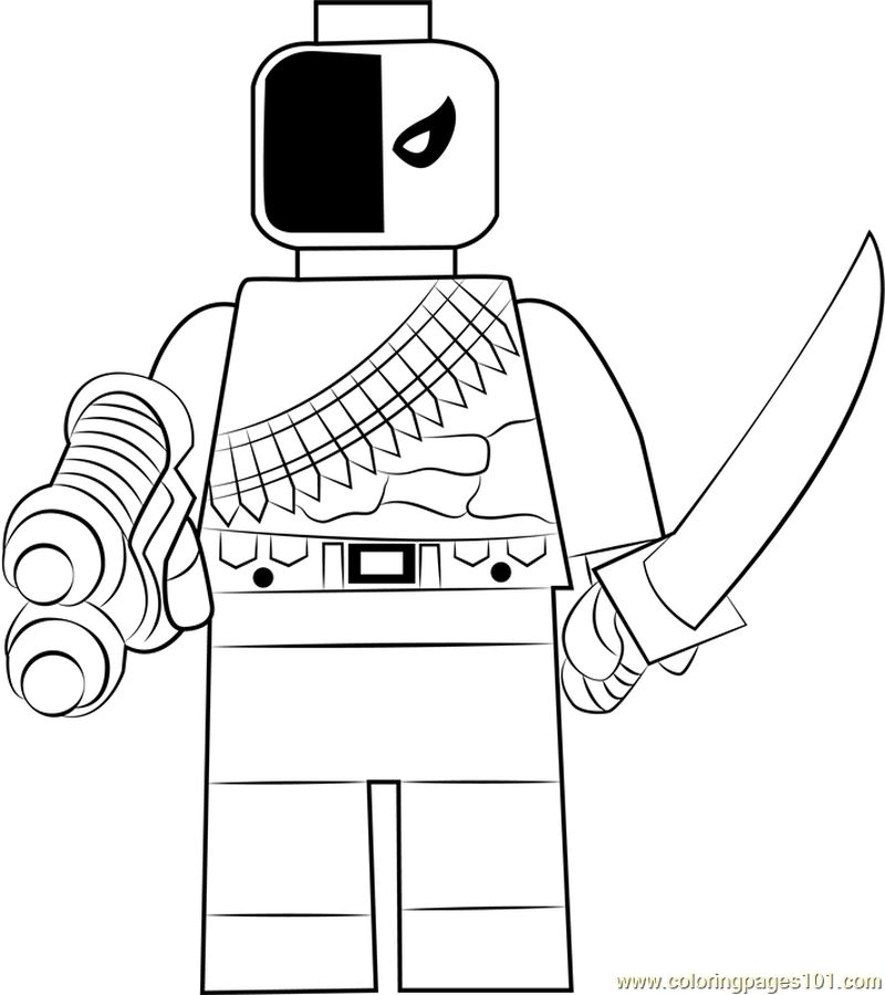 Lego Deathstroke coloring page