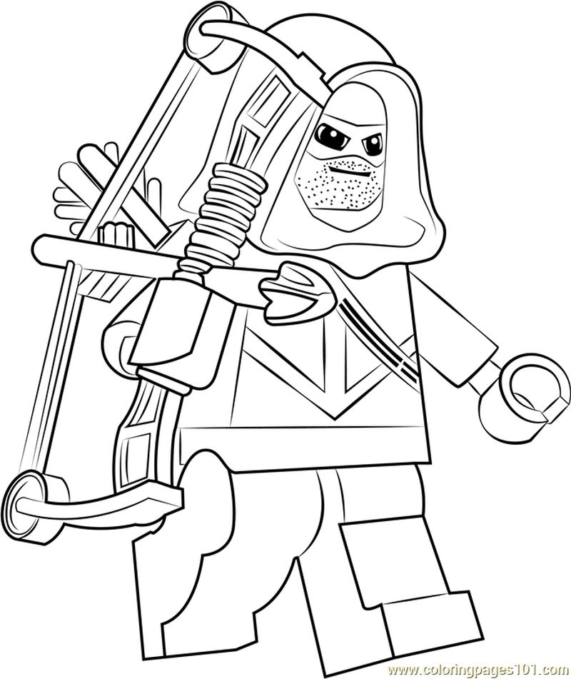 Lego Green Arrow coloring page