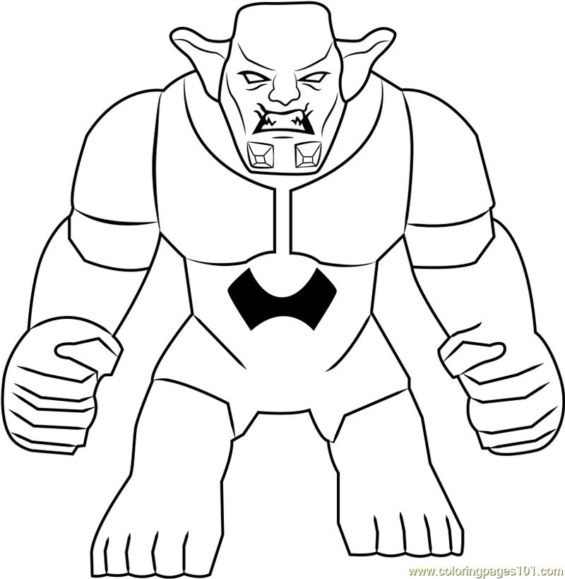 Lego Green Goblin coloring page