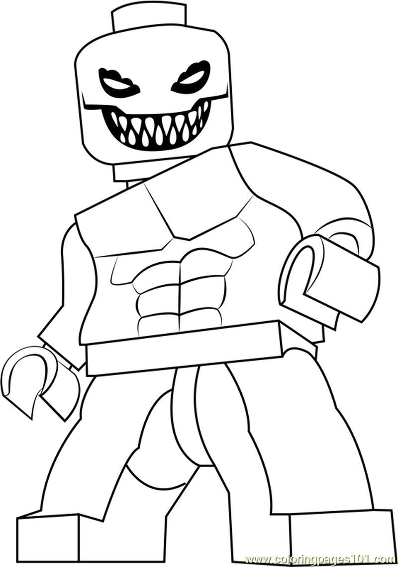 Lego Killer Croc coloring page