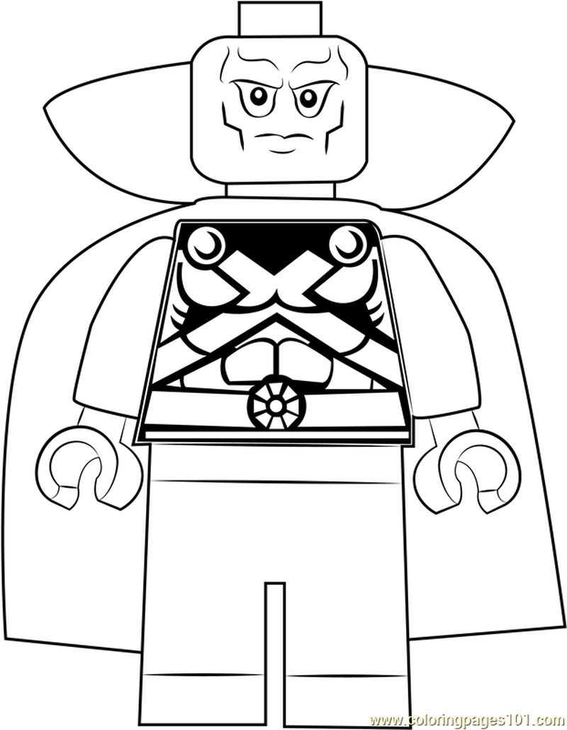 Lego Martian Manhunter coloring page