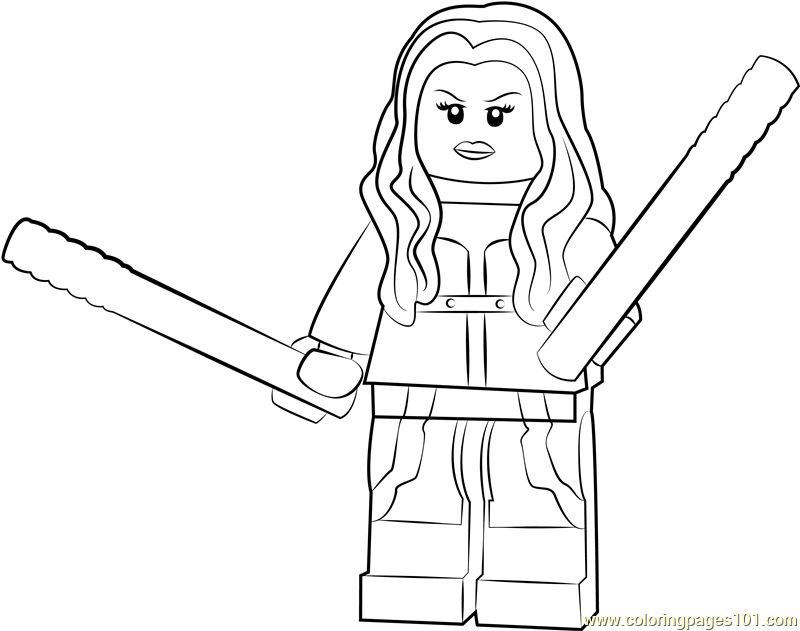 Lego Mockingbird coloring page