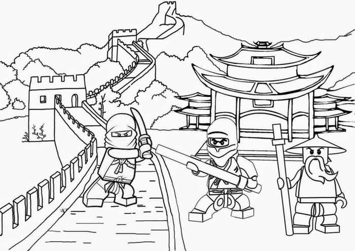 Lego Ninjago Coloring Pages Free 1