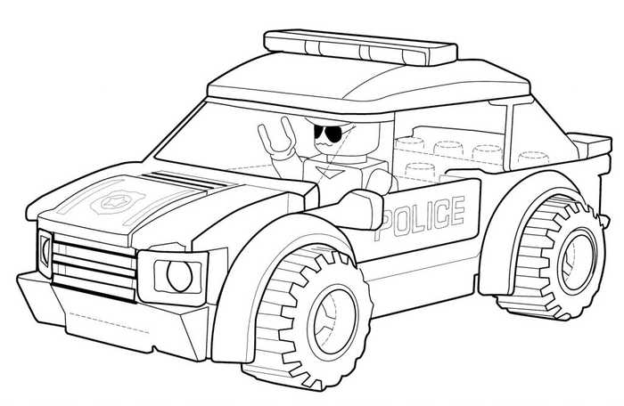 Lego Police Coloring Pages