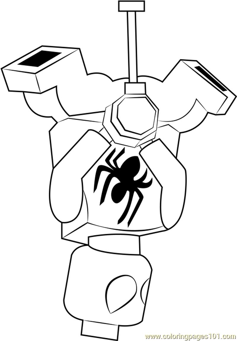 Lego Scarlet Spider coloring page