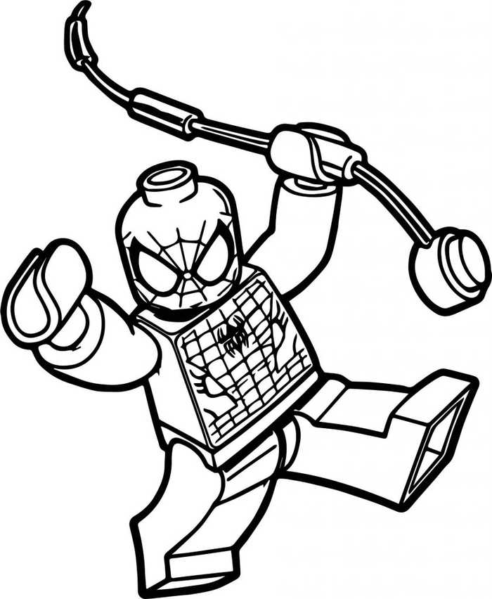 Lego Spiderman Coloring Pages