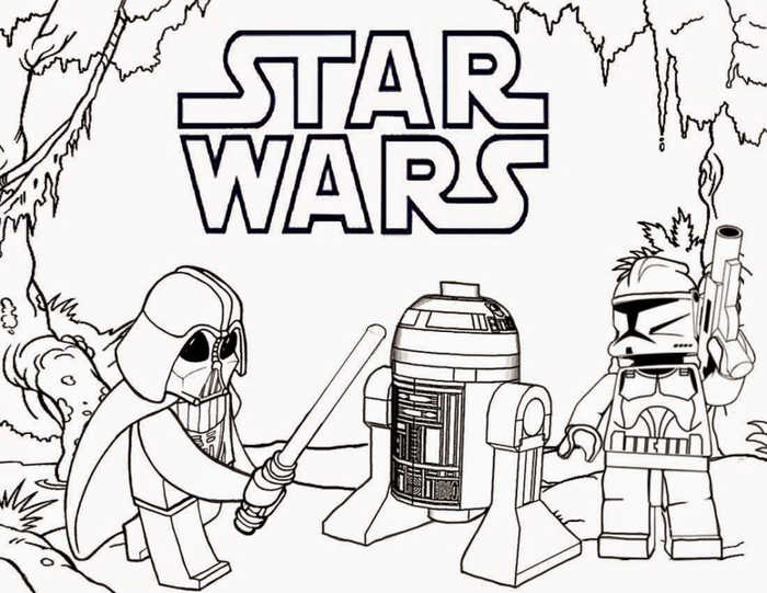 Lego Star Wars Coloring Pages 1