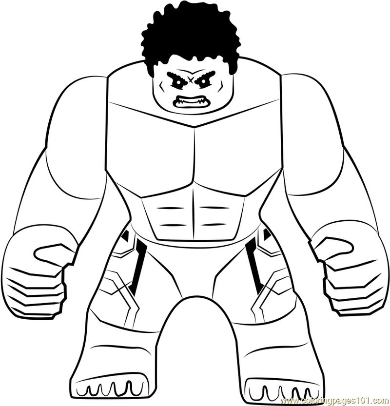 Lego The Hulk coloring page