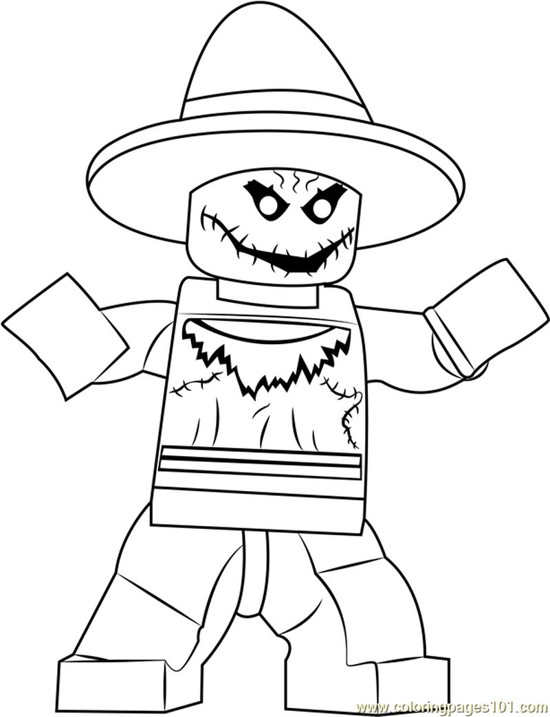 Lego The Scarecrow coloring page