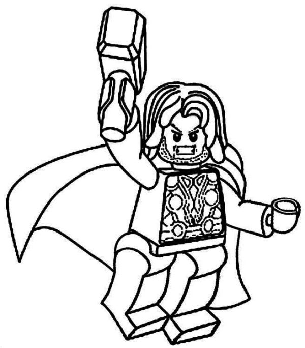 Lego Thor Coloring Pages to Print