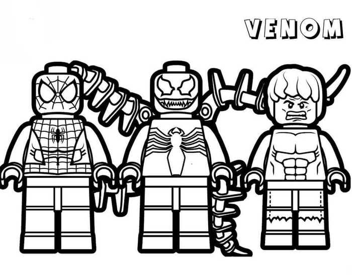 Lego Venom Coloring Pages