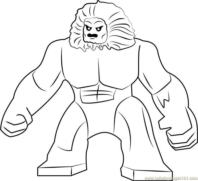 Lego Wendigo coloring page