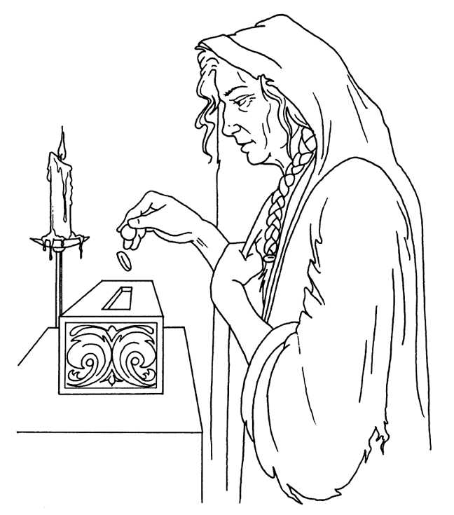 Lent Coloring Pages Tithe