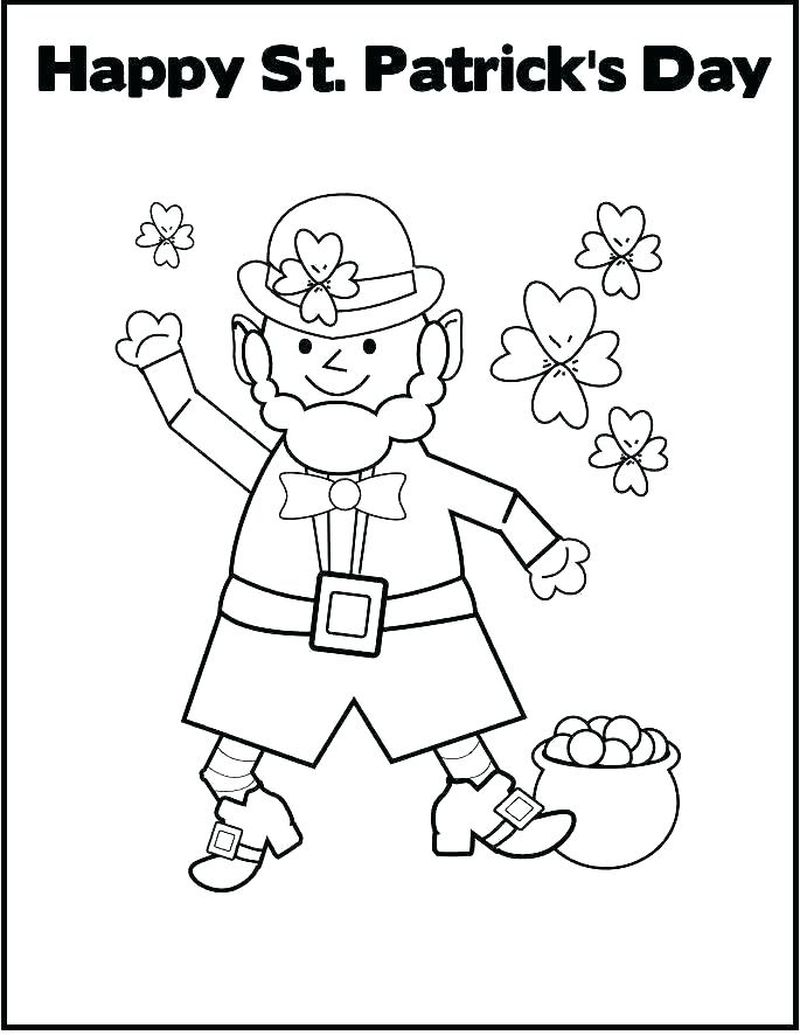 Leprechaun Coloring Pages Online