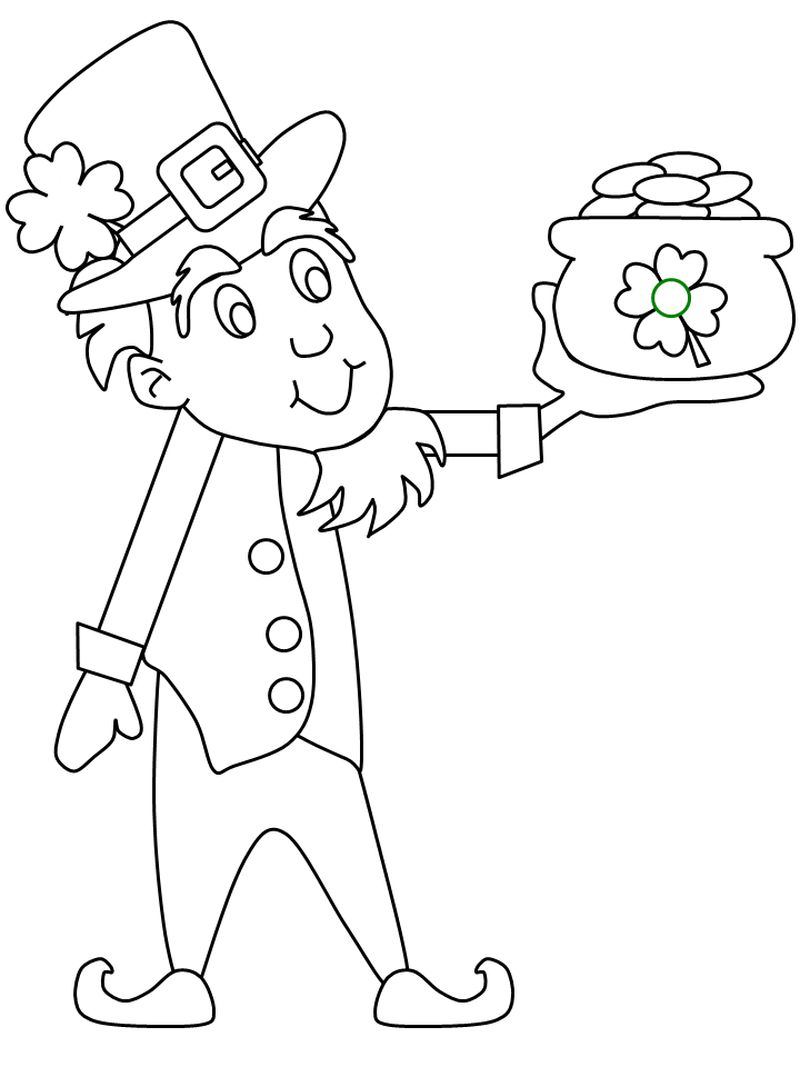 Leprechaun Coloring Pages Print