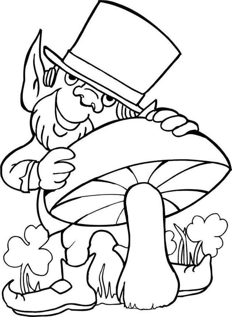 Leprechaun Printable Coloring Pages