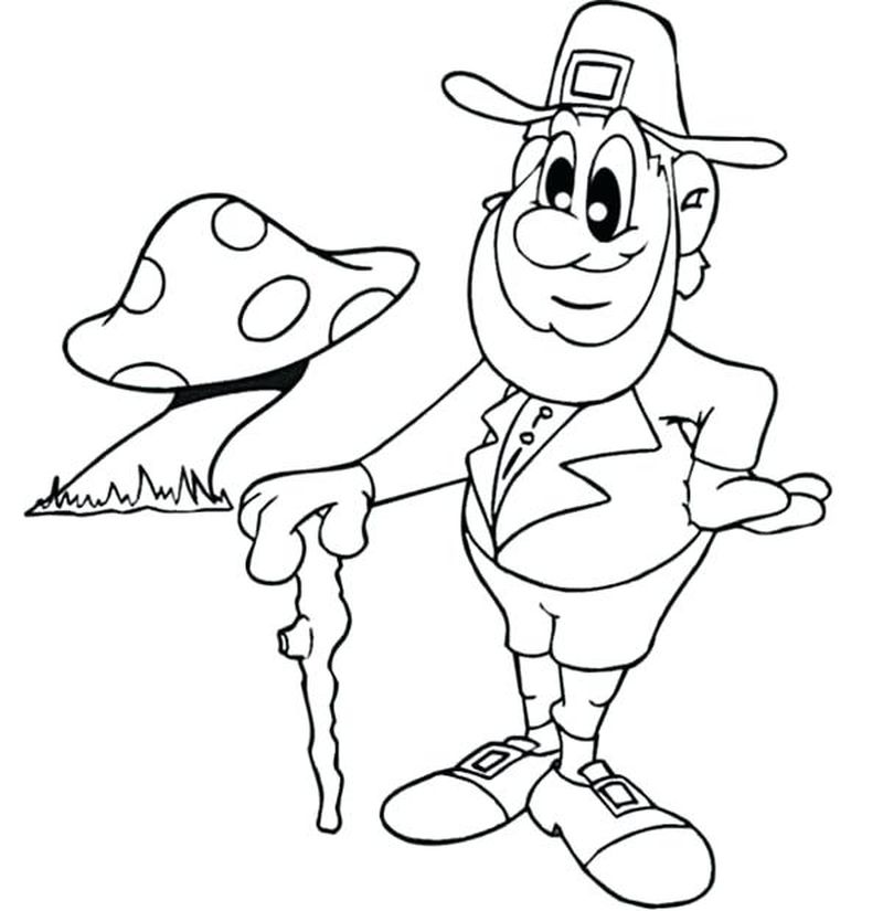 Leprechaun Printables Coloring Pages