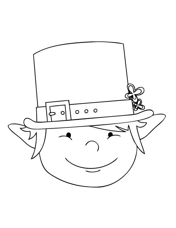 Leprechaun St Patricks Day Coloring Page