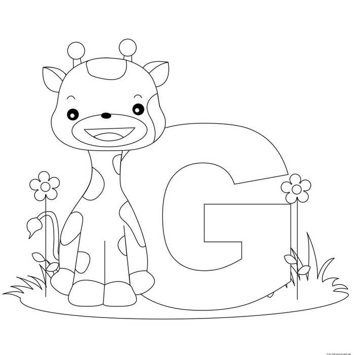 Letter G Kindergarten Coloring Pages