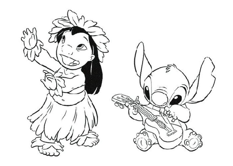 Lilo Stitch Coloring Pages 1