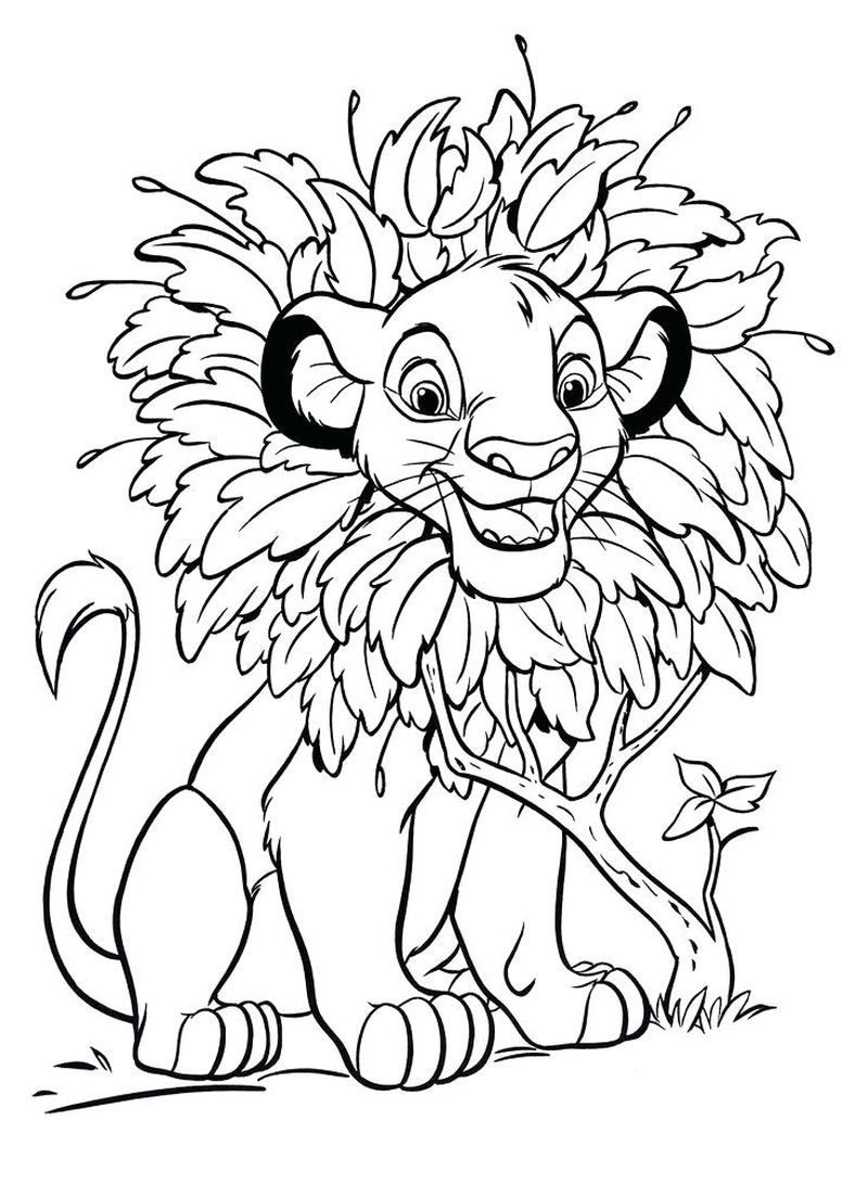 Lion King Simba Coloring Pages