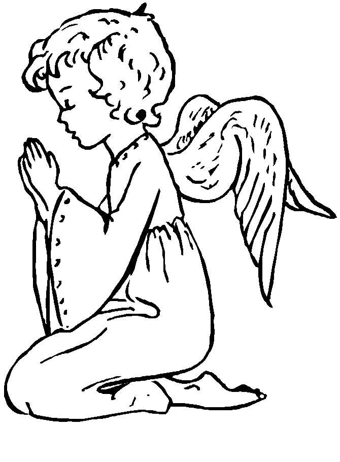 Little Angel Coloring Page