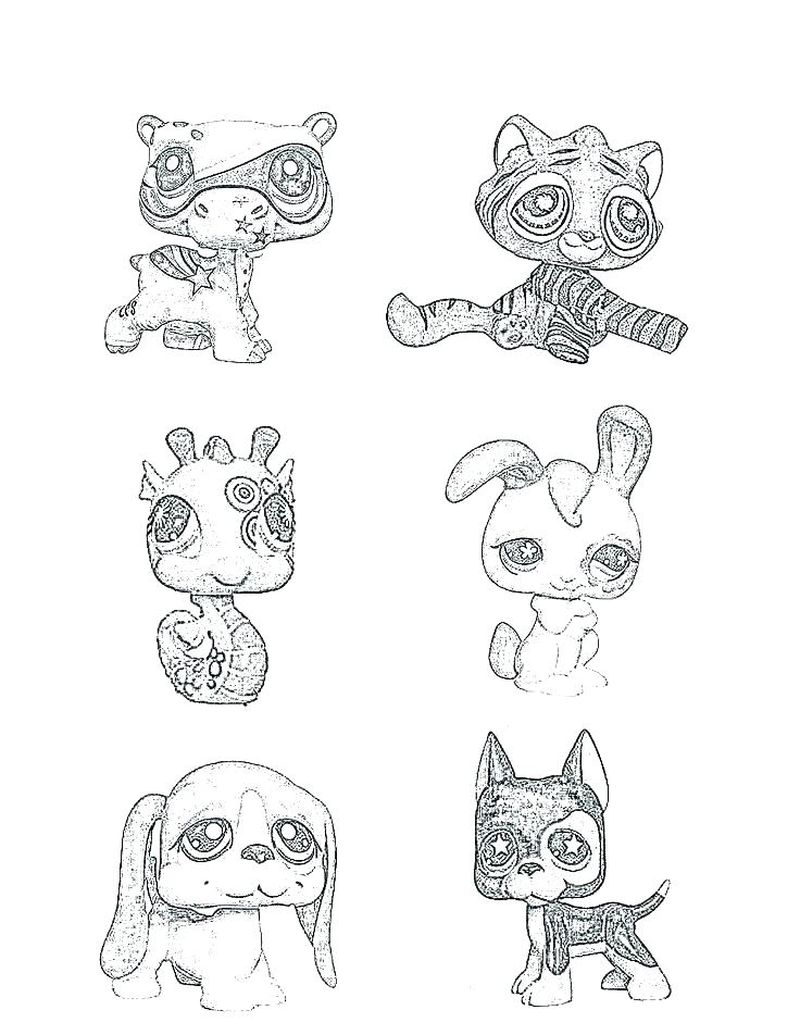 Littlest Pet Shop Coloring Pages Cat