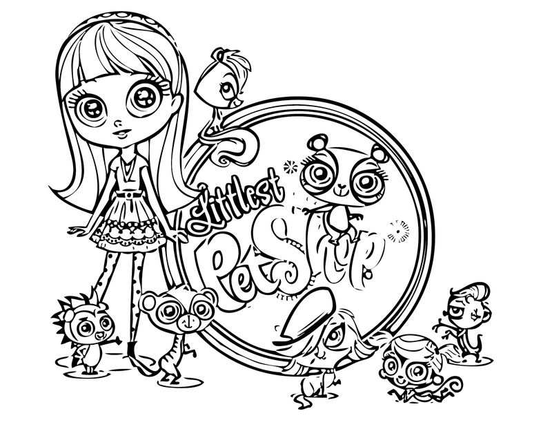 Littlest Pet Shop Coloring Pages Dog