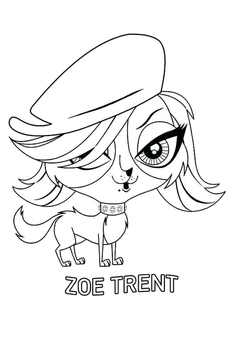 Littlest Pet Shop Coloring Pages Minka