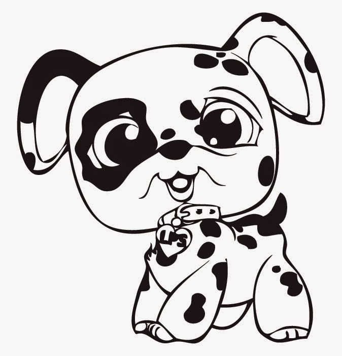 Littlest Pet Shop Coloring Pages Spot Dog