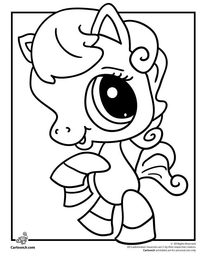 Littlest Pet Shop Pony Coloring Pages 1