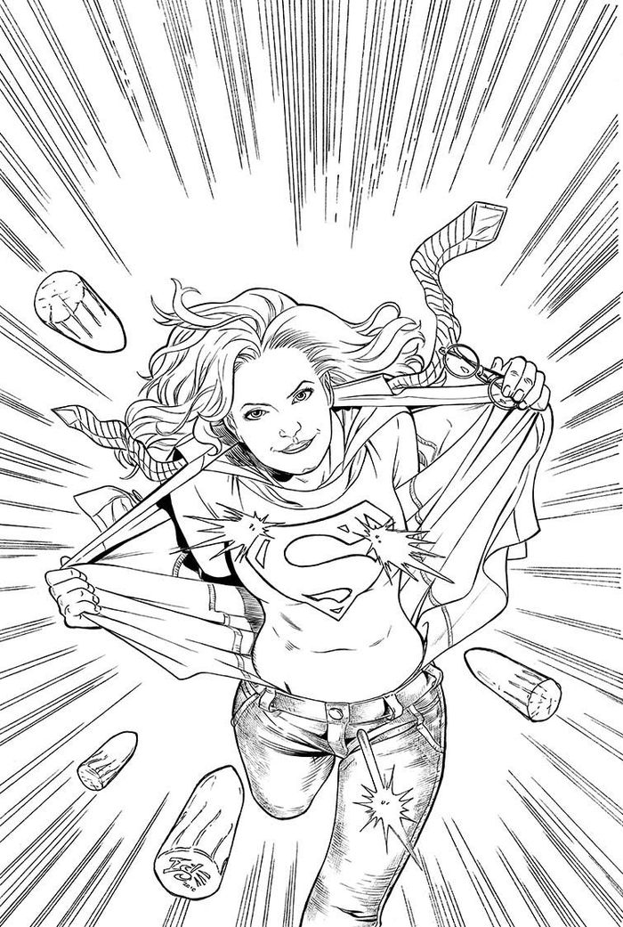 Lol Surprise Coloring Pages Supergirl