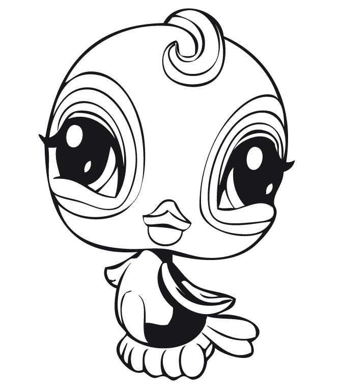 Lps Little Duck Coloring Page