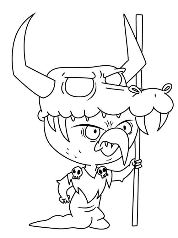 Ludo Star Vs. The Forces Of Evil Coloring Page