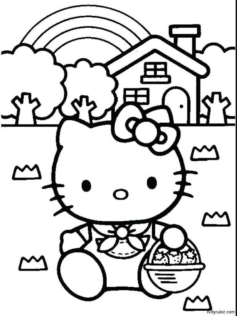 Lulu Kitty Coloring Pages